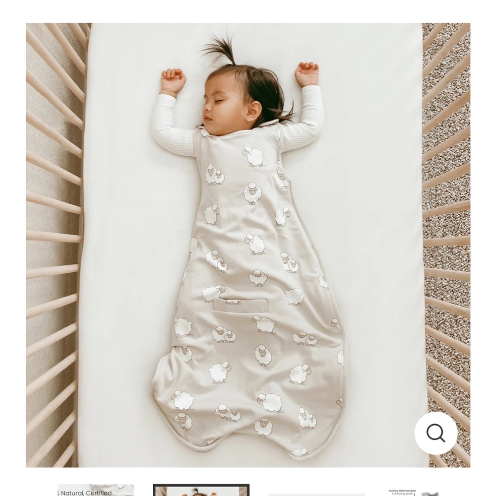Woolino 4 Season Sheep Print Baby Sleep Sack